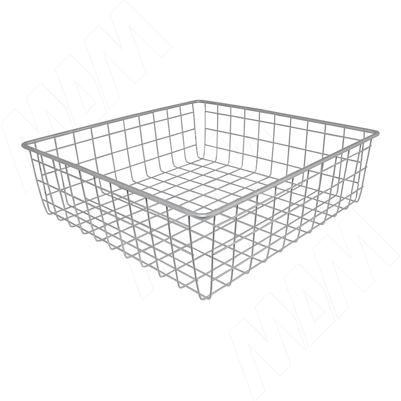BASE Корзина сетчатая, 120х400х400 мм, металлик серебристый (КС124040)