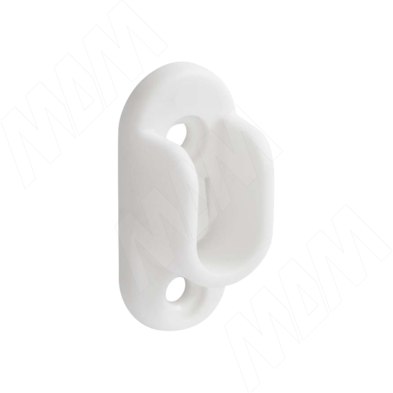   МДМ-Комплект Штангодержатель пластиковый для овальной штанги, белый (RT03PL-WH)