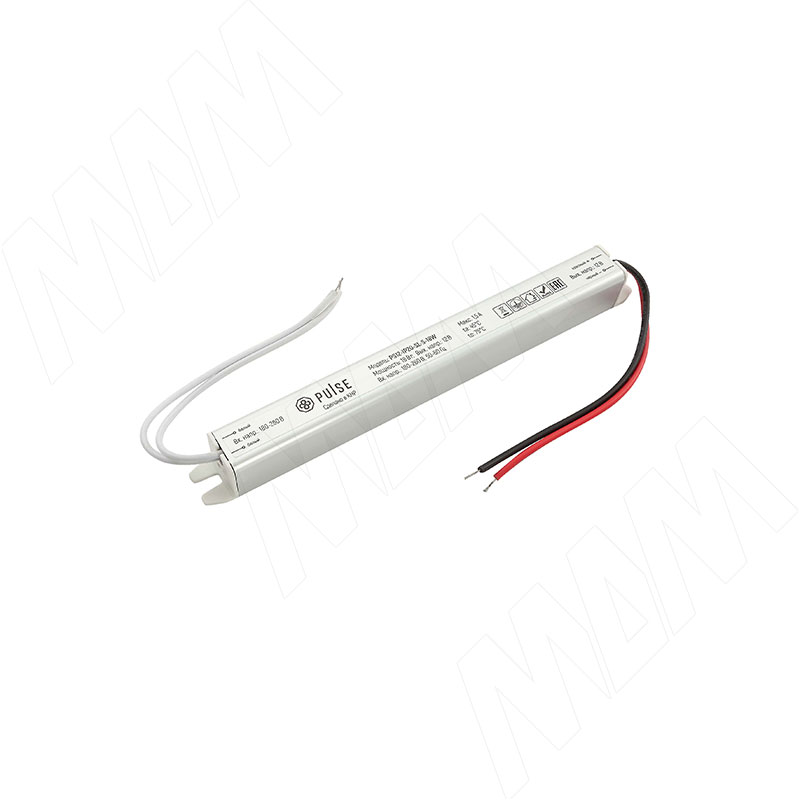 SLIM Блок питания AC-230/DC-12V, сверхтонкий, IP20, 18W (PS12-IP20-SL-S-18W)