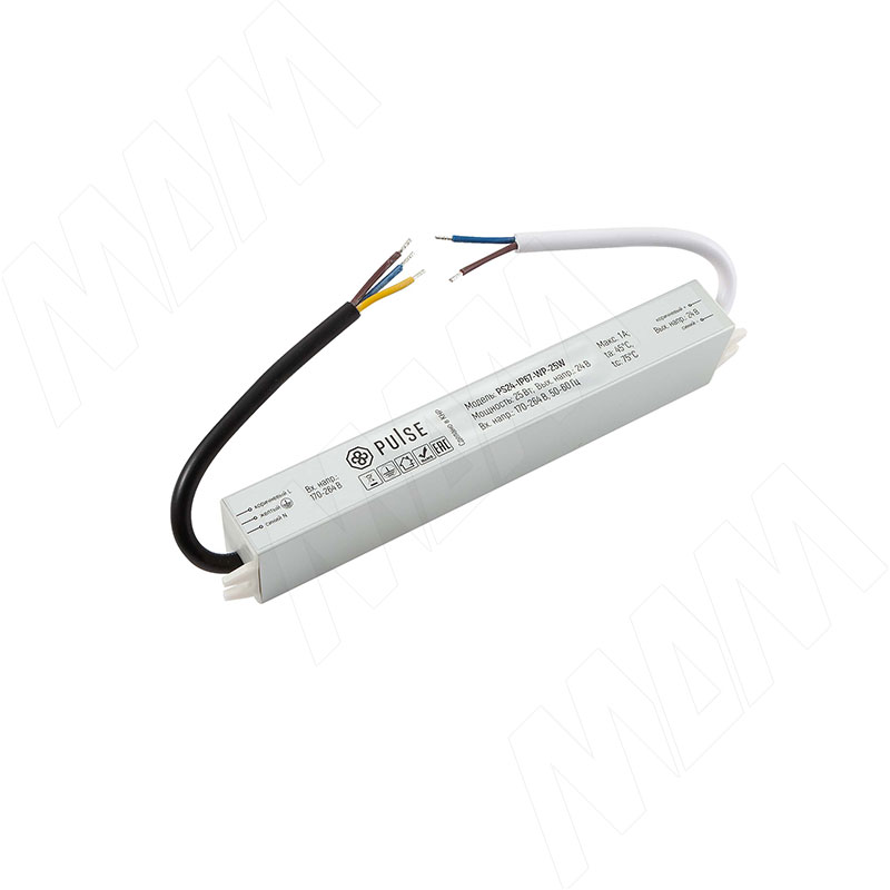 WATERPROOF Блок питания AC-230/DC-24V, IP67, 25W (PS24-IP67-WP-25W)