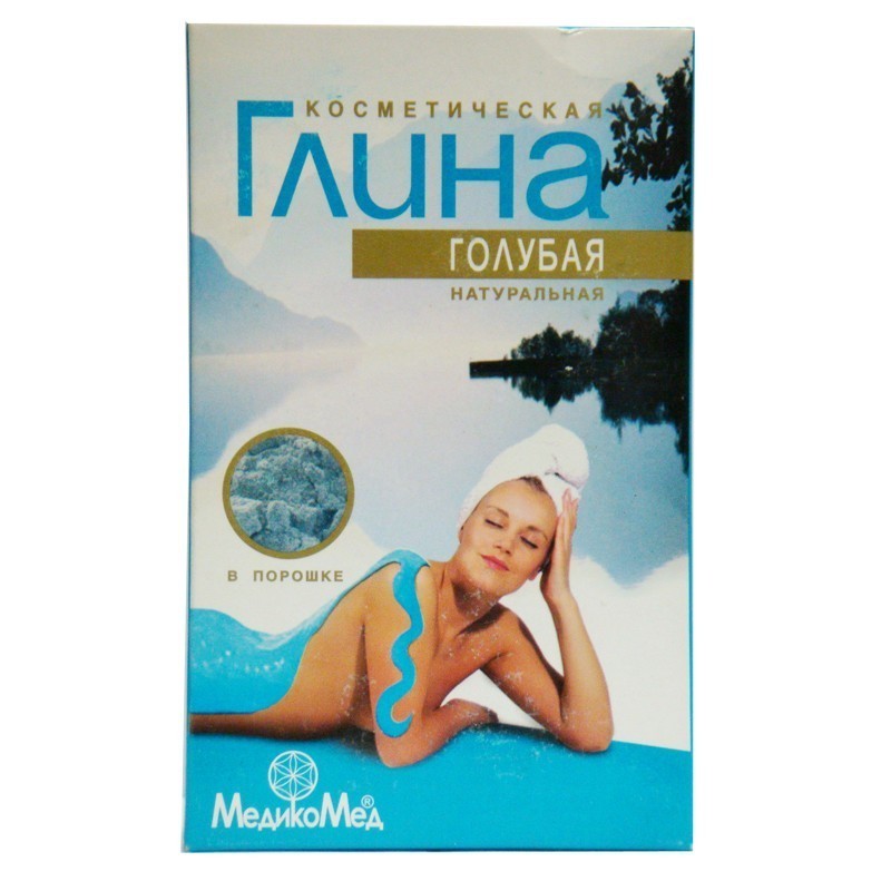 Глина голубая косметическая МедикоМед, 100г
