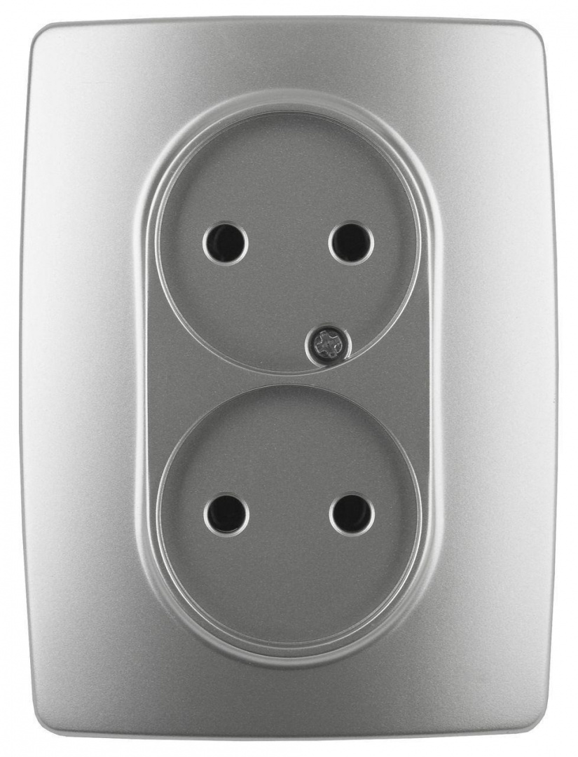 Розетка ЭРА 12 2x2P 16A 250V 12-2107-03 Б0031240