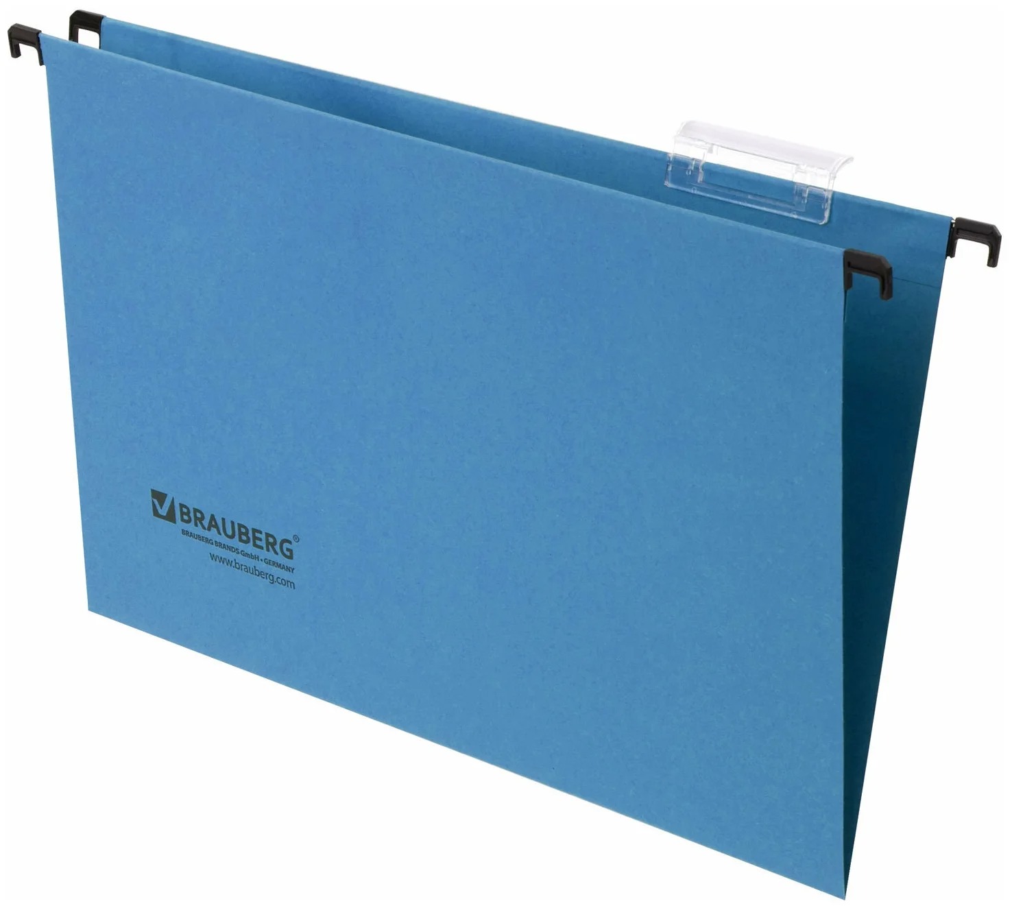 BRAUBERG Подвесные папки Foolscap A4, картон, 10 штук синий