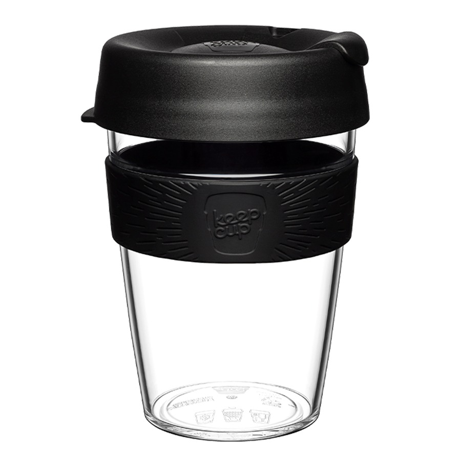 Кружки и чайные сервизы  MELEON Кружка KeepCup Original M 340 мл Clear Black
