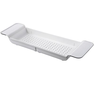   MELEON Лоток раздвижной для ванной Bath Tray, белый