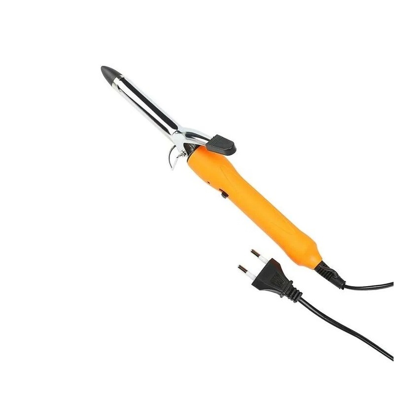 Плойка LuazON LW-15, 12 Вт, алюминиевое покрытие, d=16 мм, 180°С, оранжевая