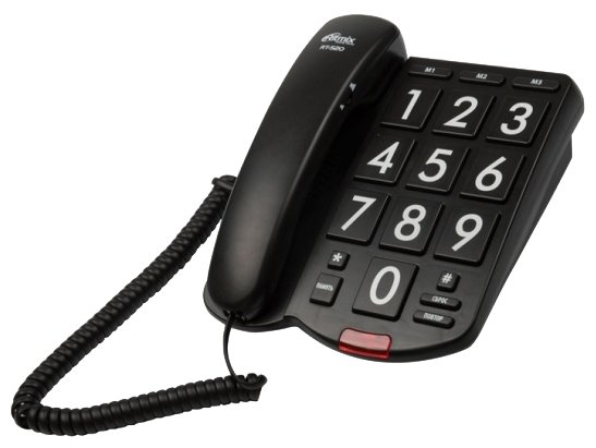 Телефон Ritmix RT-520 черный