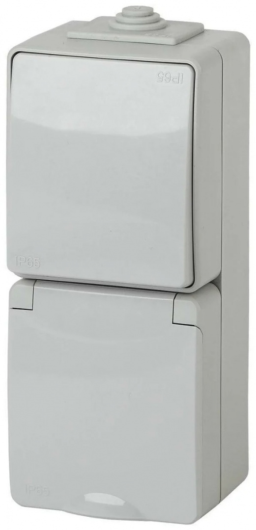 Блок розетка-выключатель ЭРА Эксперт IP65 16A 250V 11-7607-03 Б0035998