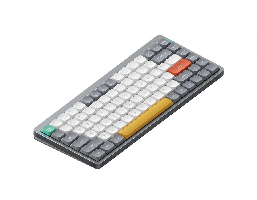 Клавиатура беспроводная механическая Nuphy AIR75 V2, low profile gateron 2.0, Blue Switch, Bluetooth, RGB подсветка, 4000мАч, Серый AIR75v2-LG-2