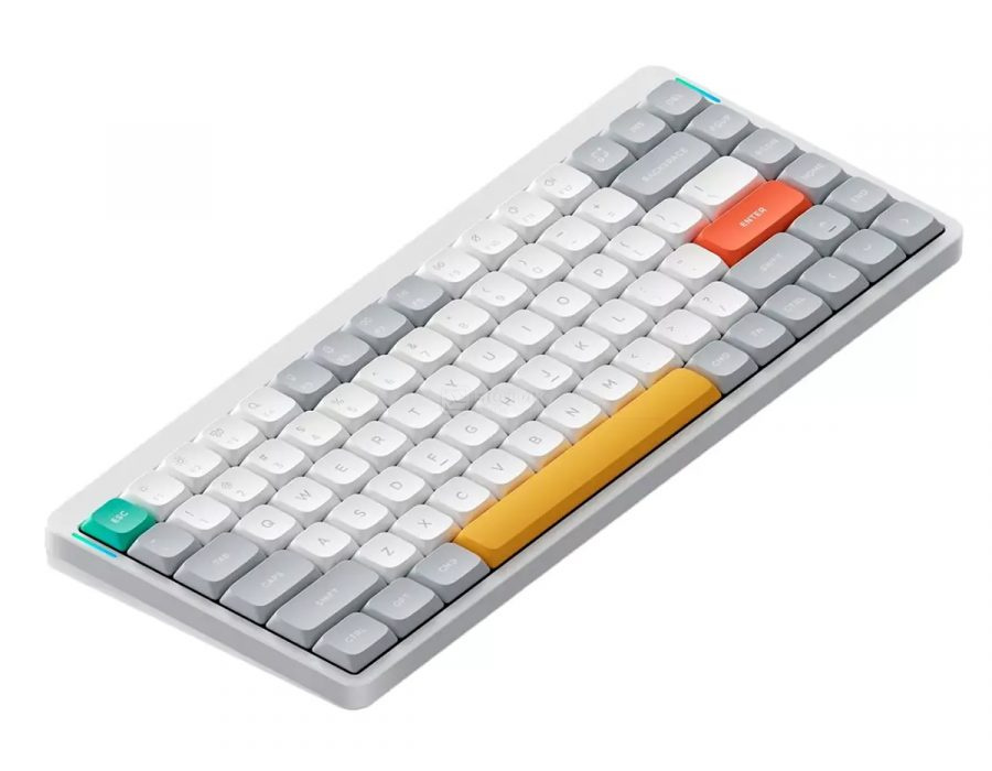  Клавиатура беспроводная механическая Nuphy AIR75 V2, low profile gateron 2.0, Aloe Switch, Bluetooth, RGB подсветка, 4000мАч, Белый AIR75v2-IW-21