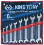 Набор рожковых ключей KING TONY 1108MR