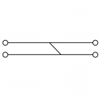 Проходная клемма Weidmuller ZDUB 2.5-2/4AN/15 BL 1712790000