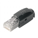 Вилка с насадкой для устранения изгиба Weidmuller IE-PS-RJ45-TH-BK 1963590000