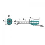 9037650000 WEIDMULLER  Наконечник изолированный H2,5/21T ZH GR