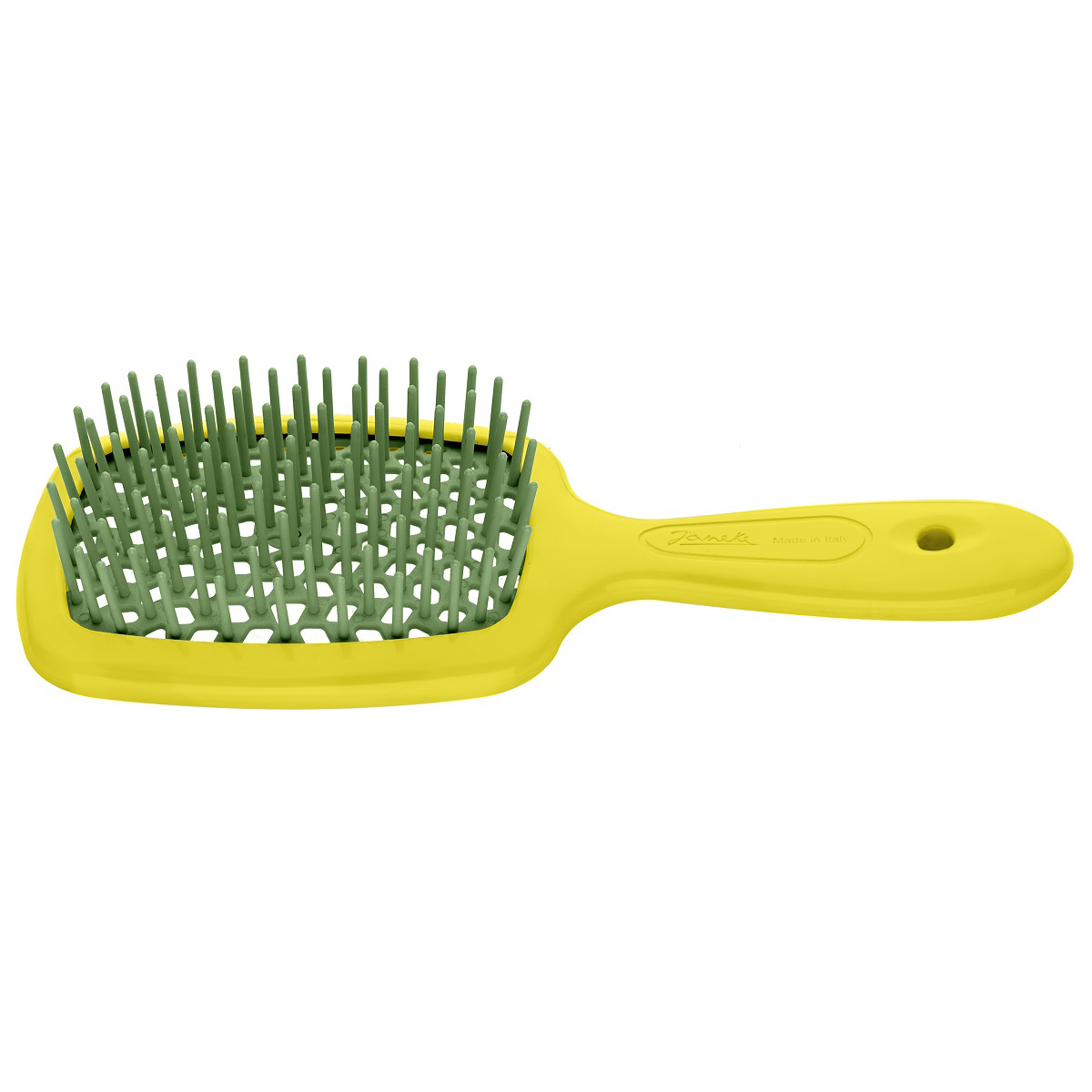 Janeke Щетка пластиковая Superbrush, лимонный и зеленый, 20,3 x 8,5 x 3,1 см (Janeke, Щетки)