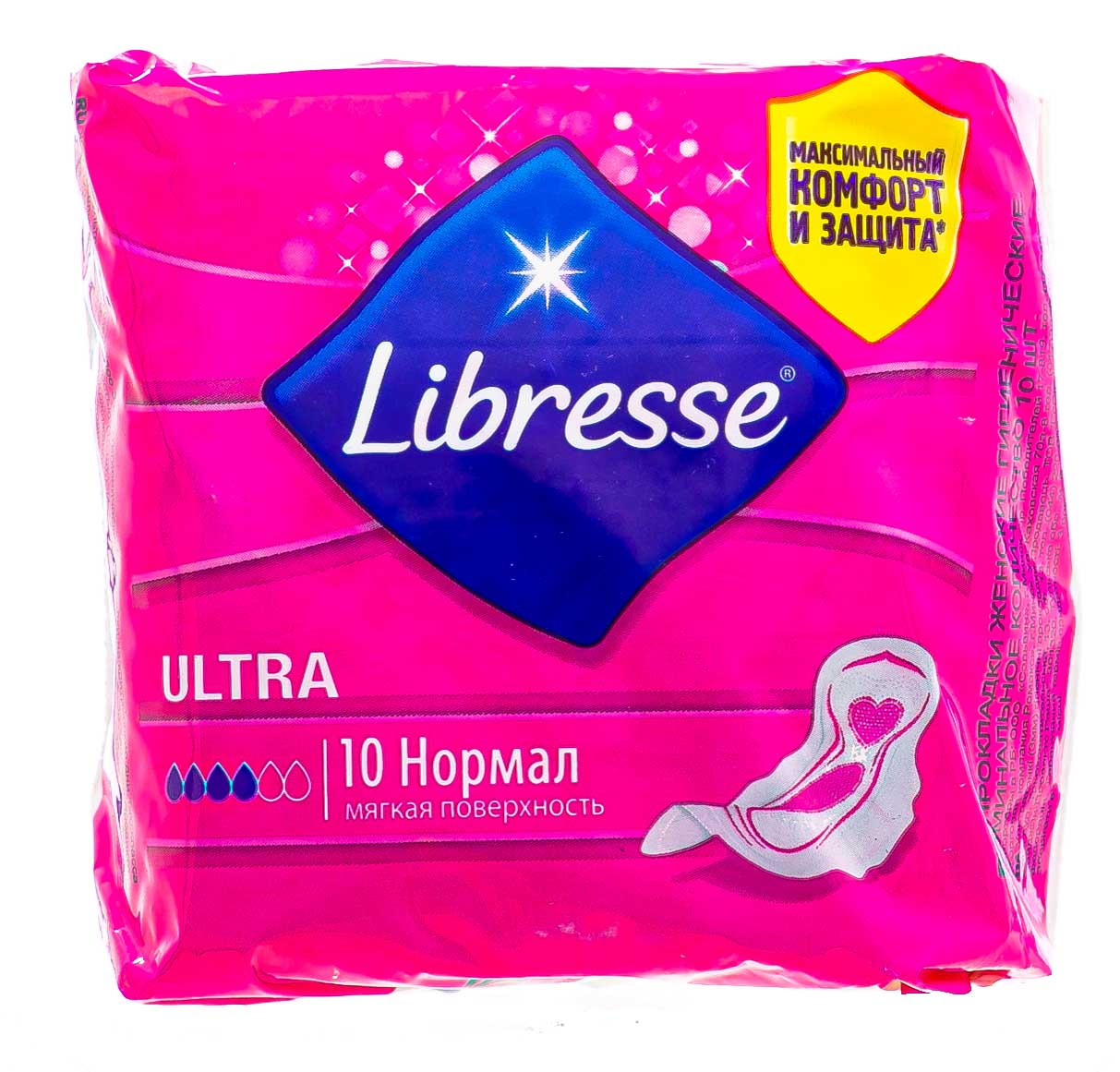 Libresse Прокладки Ultra Normal с мягкой поверхностью 10 штук (Libresse, Ultra)