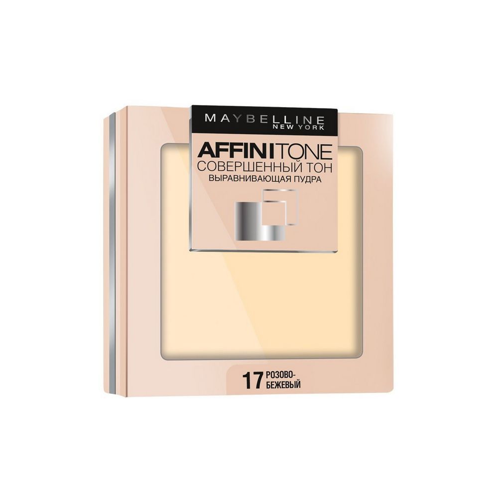 Пудра Maybelline New York Affinitone для лица 17 Розово-бежевый 9г