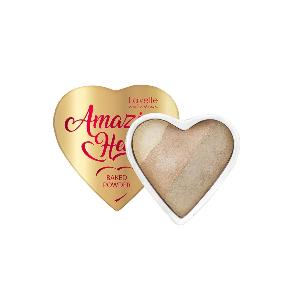 Пудра для лица Lavelle Amazing heart 3 цвета 01 Light beige