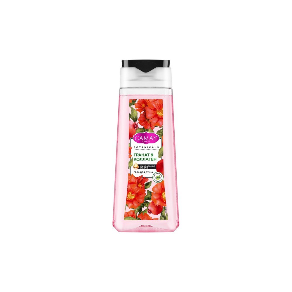 Гель для душа Camay Botanicals  Цветы граната  250мл