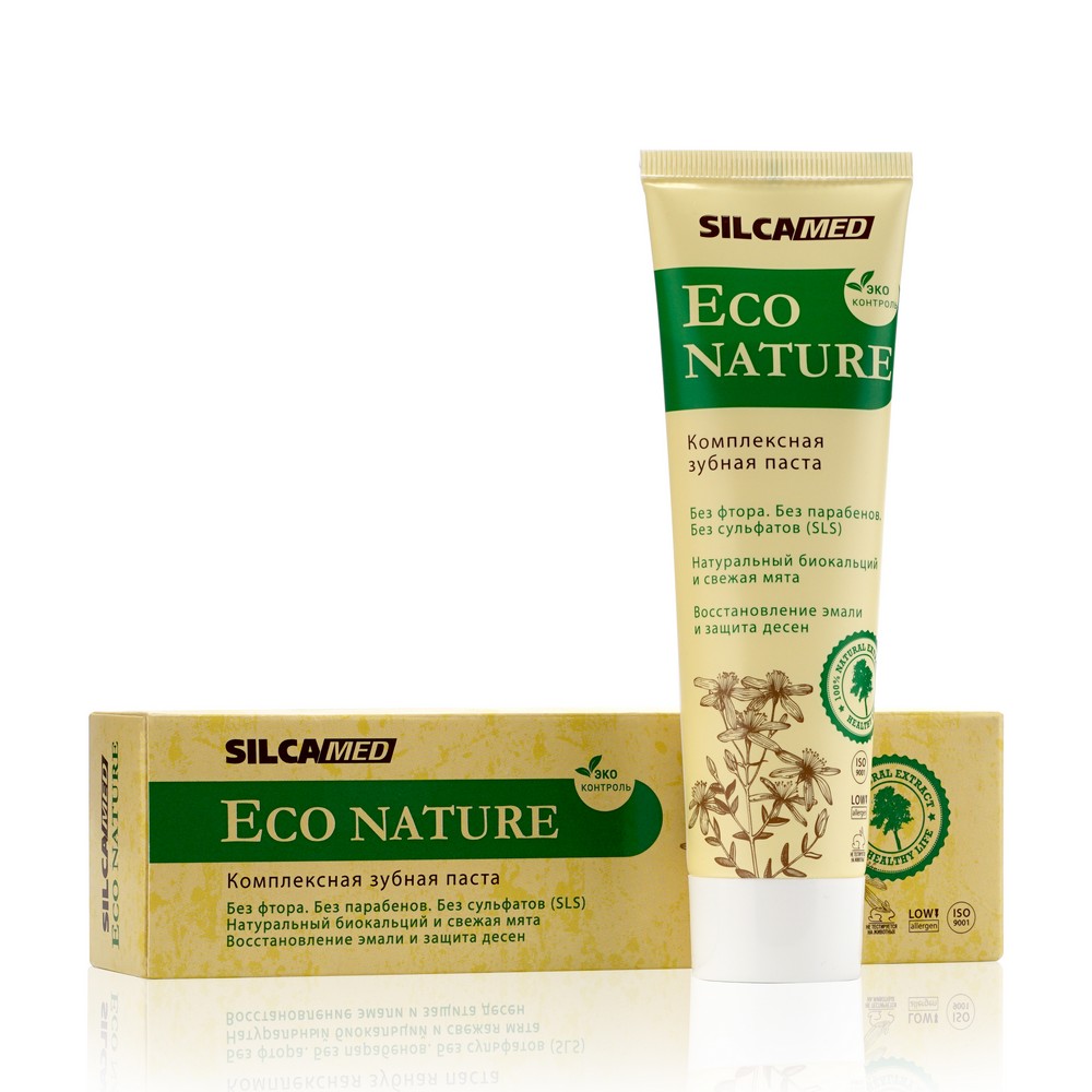 Комплексная зубная паста Silcamed  Eco Nature  130г