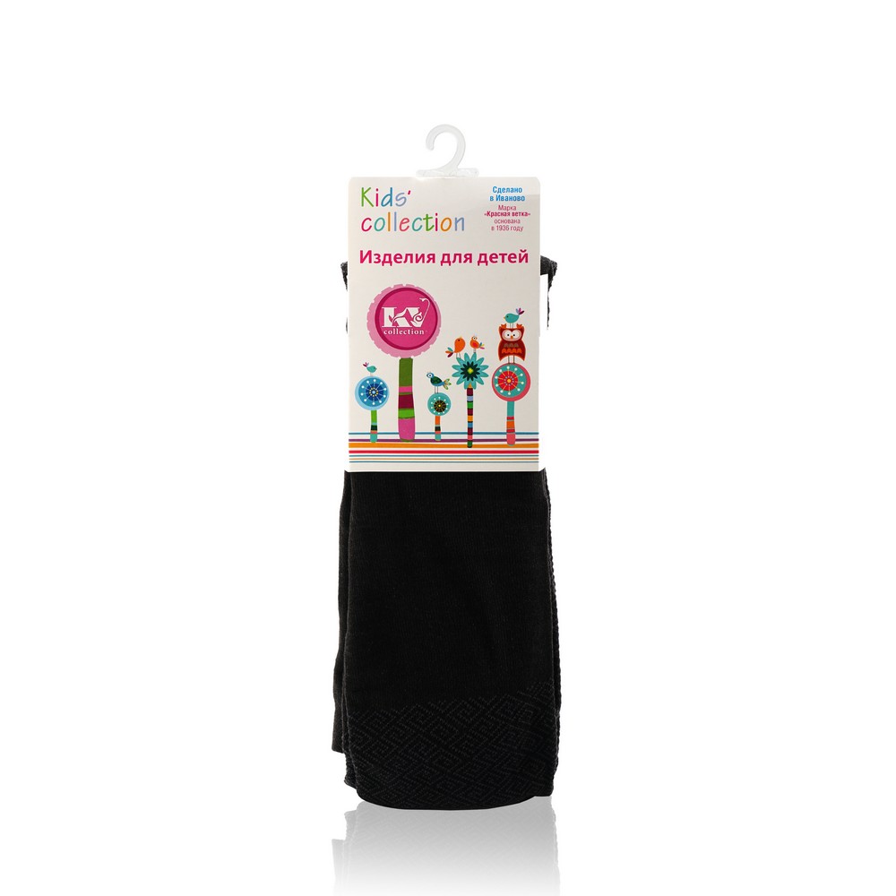   Улыбка радуги Детские колготки Красная ветка Kids Collection С-856 , Черный , р.140-146