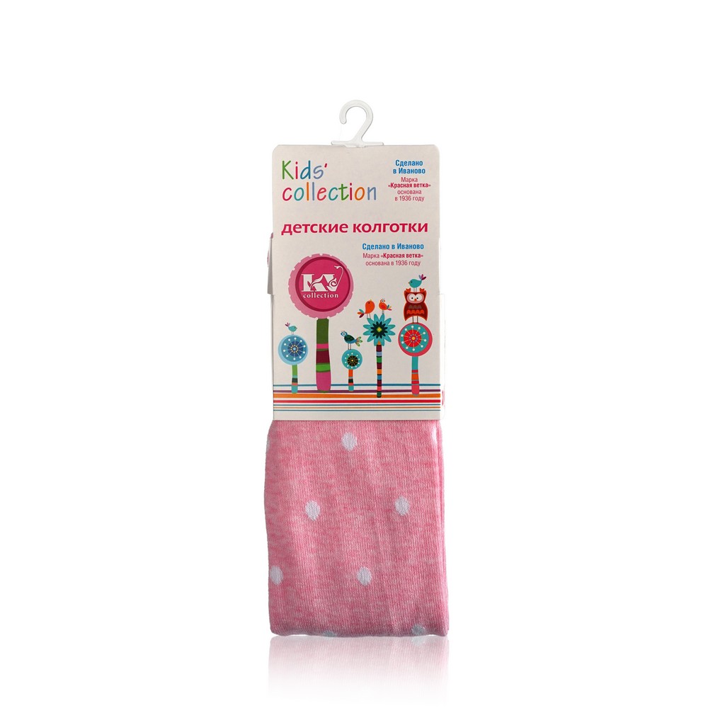   Улыбка радуги Детские колготки Красная ветка Kids Collection c-1814  В горошек  Розовый р.110-116