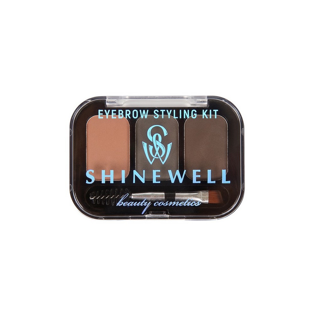  Универсальный набор теней для моделирования бровей Shinewell Brow Secret 3 цвета 2 5,36г