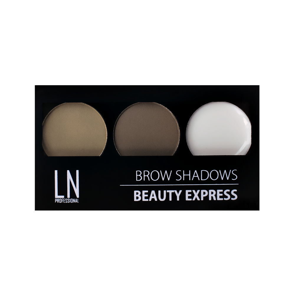 Тени  Улыбка радуги Набор для макияжа бровей LN Professional Beauty Express 01 12г
