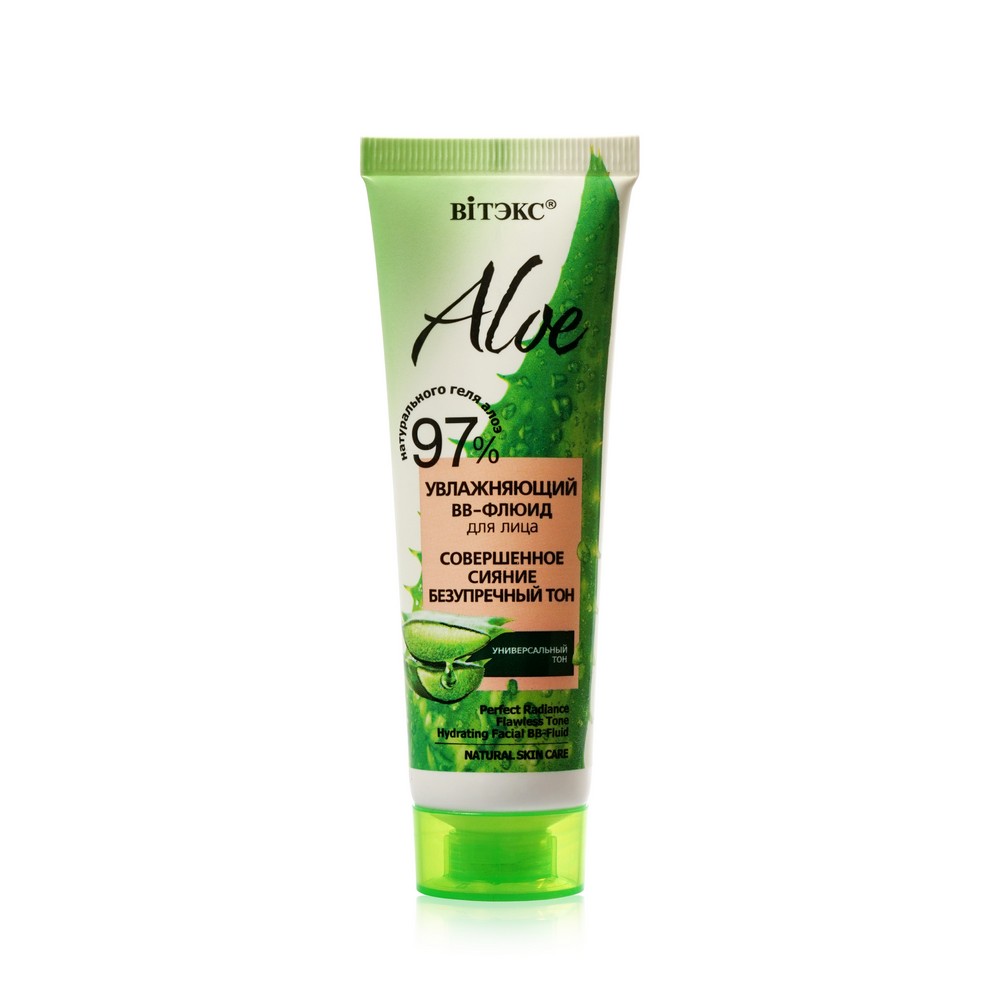 Увлажняющий BB - флюид для лица Витэкс Aloe 97% Совершенное сияние Безупречный тон 50мл