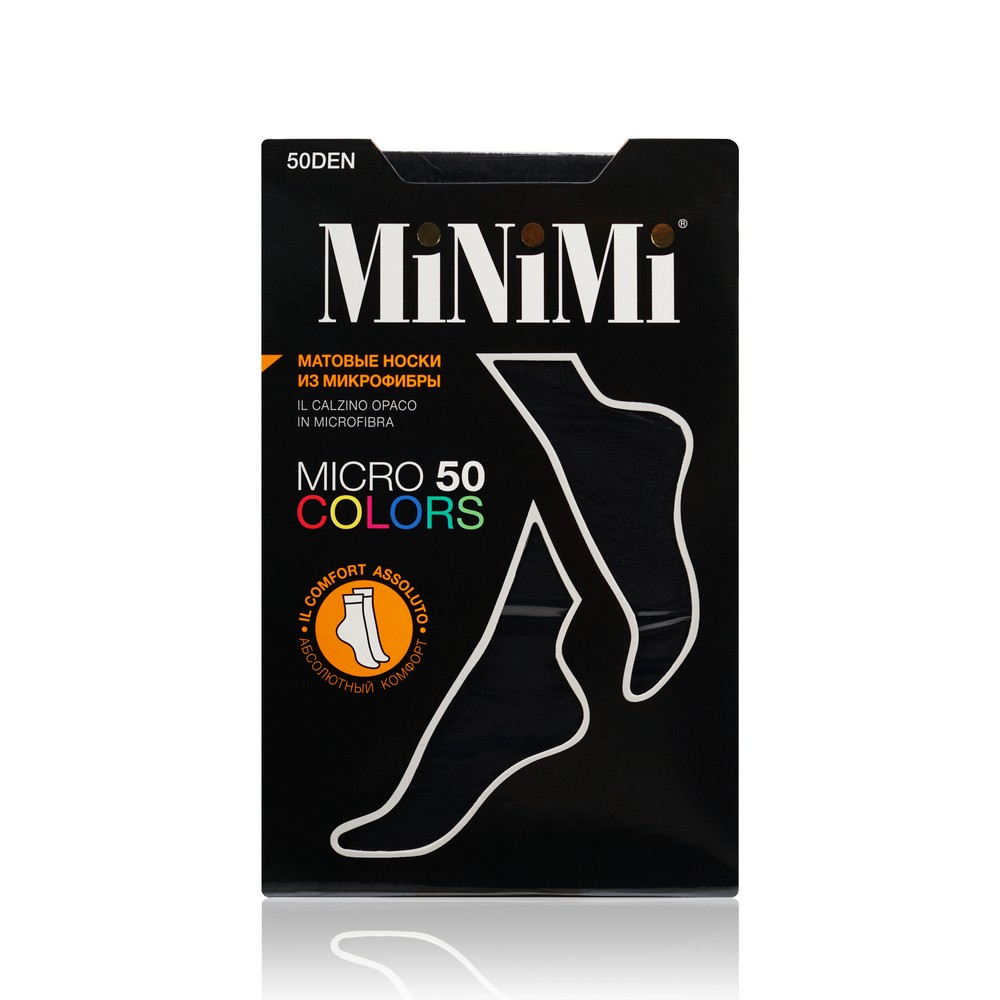 Женские носки Minimi Micro Colors 50den Nero