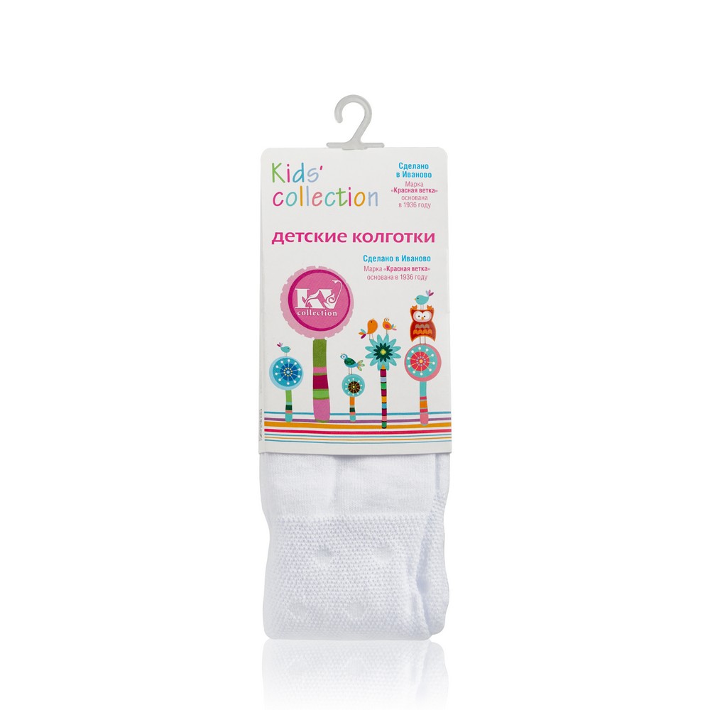  Детские колготки Красная ветка Kids Collection С-1817 , Белый , р.98-104