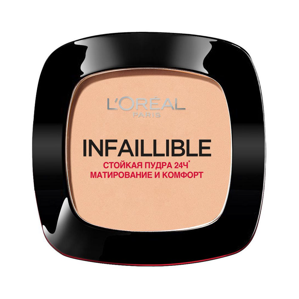 Стойкая пудра L`Oreal Paris Infaillible для лица  Матирование и комфорт  160 Золотисто-бежевый 9г