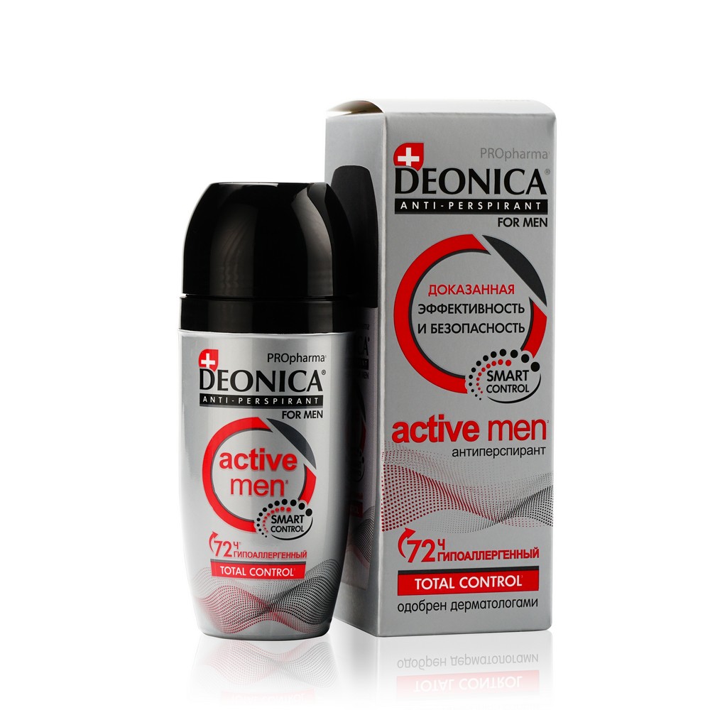   Улыбка радуги Мужской дезодорант - антиперспирант Deonica For Men  Active Men  50мл