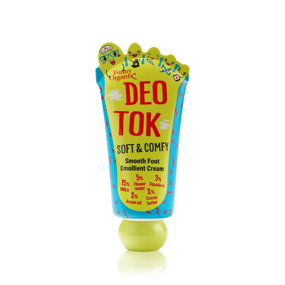 Кремы и бальзамы Смягчающий крем для ног Funny Organix Deo Tok  Soft & Comfy  50мл