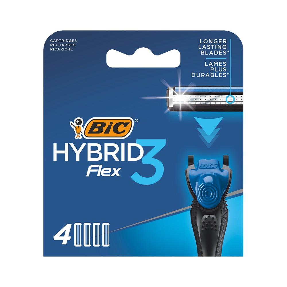 Сменные кассеты Bic Flex 3 Hybrid 4шт