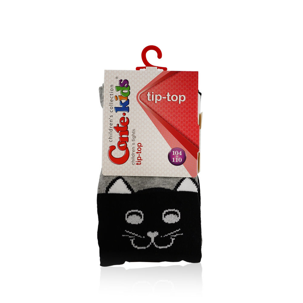  Детские колготки Conte Kids Tip-Top 466 , Черно-серые , р.104-110 (16)