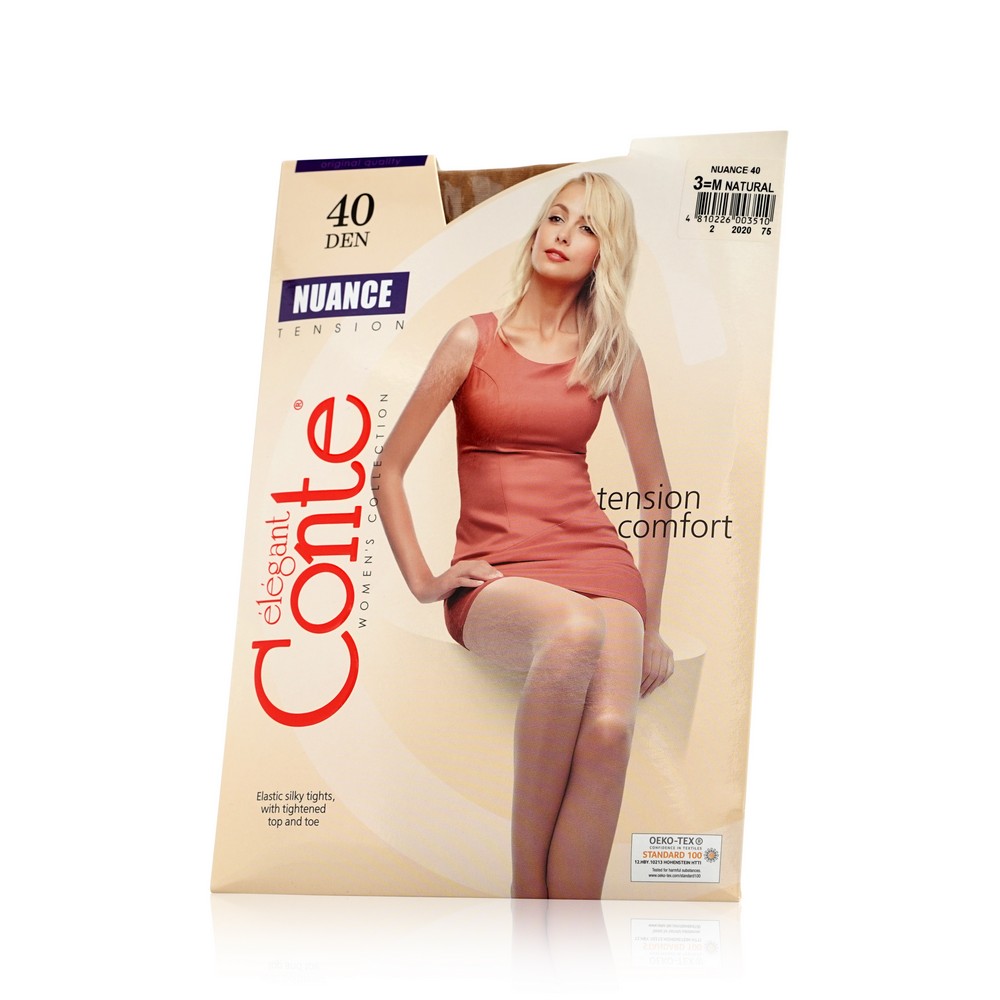 Женские колготки Conte Nuance 40den Natural 3 размер