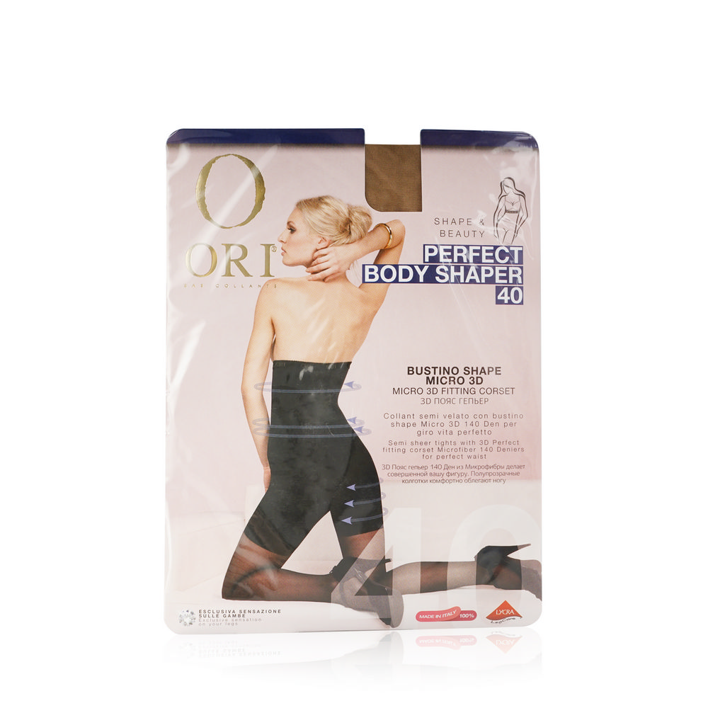 Женские колготки Ori Perfect Body Shaper с утягивающим корсетом 40den Neutro 3 размер