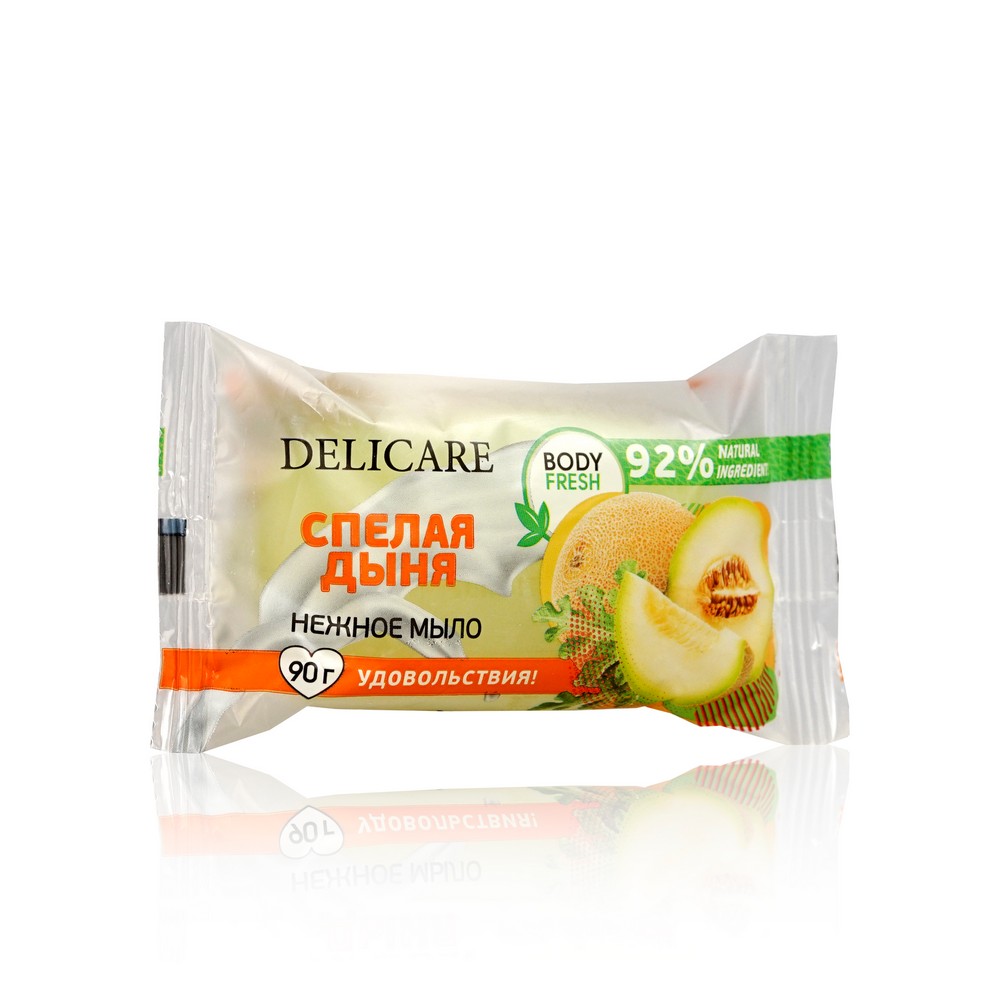 Туалетное мыло Delicare Sensitive Care глицериновое  дыня  90г