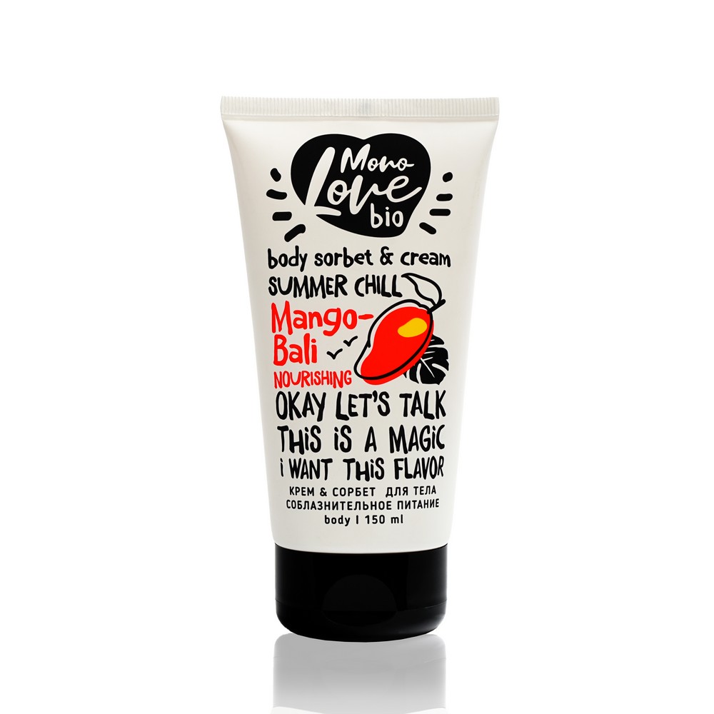 Крем - сорбет для тела MonoLove Bio Mango-Bali  Соблазнительное питание  150мл