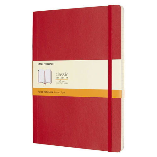 Блокнот "Classic Soft" XLarge, 96 листов, в линейку, красный