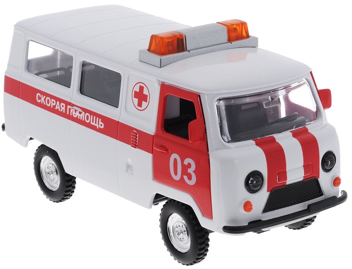Машина УАЗ-452 Скорая помощь, свет, звук