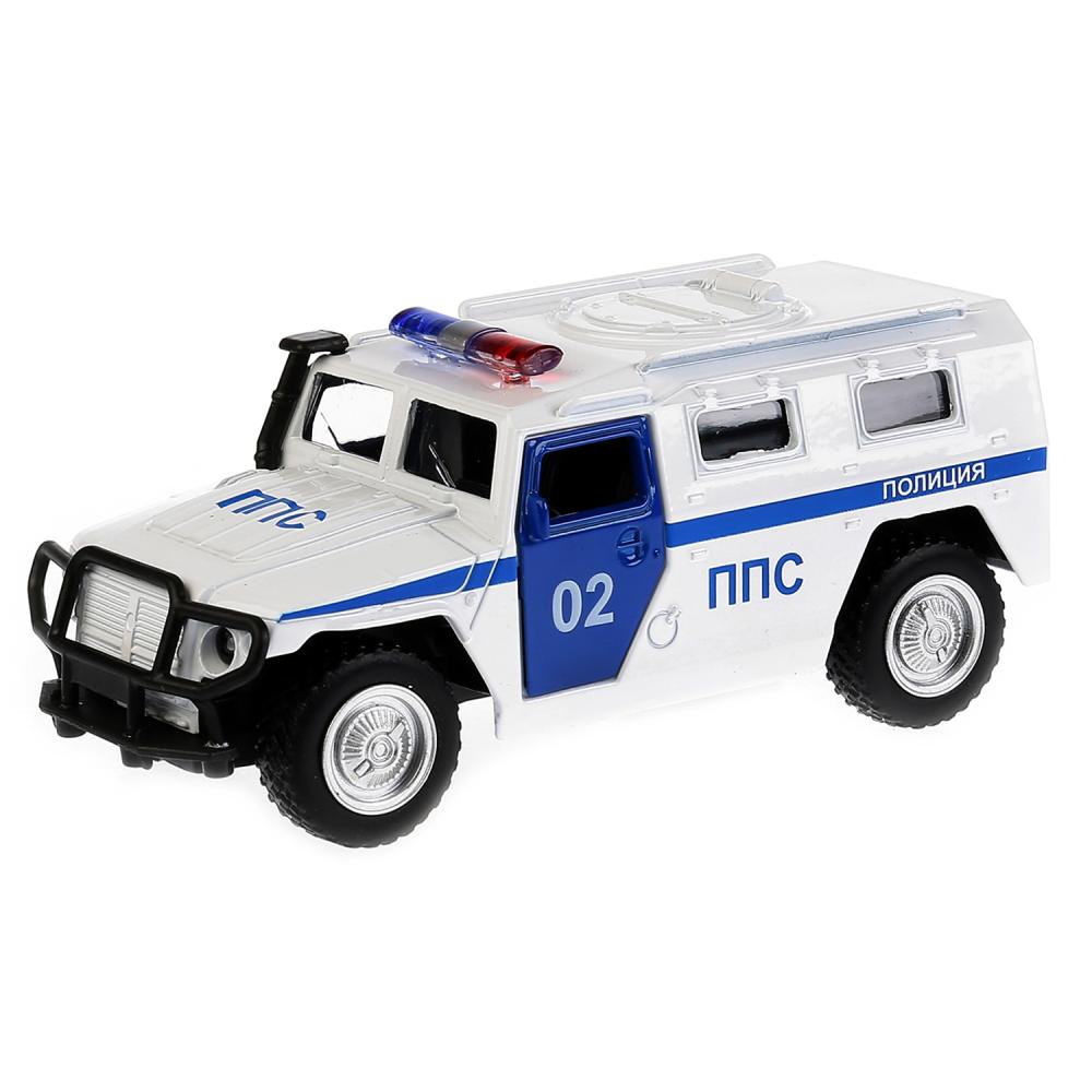 Машина металлическая инерционная Газ Тигр Полиция