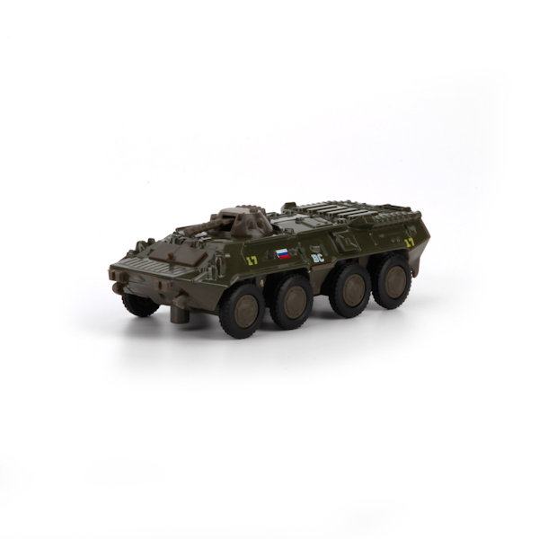 Металлический инерционный БТР-80, 12 см