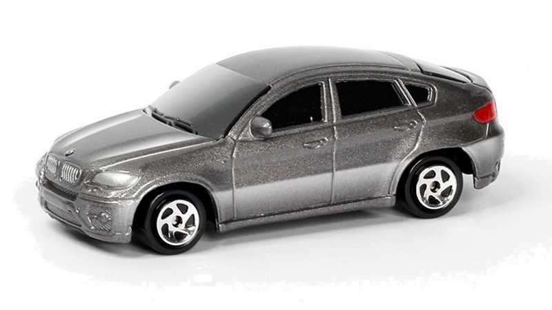  Металлическая машина - BMW X6, 1:64, серебристый