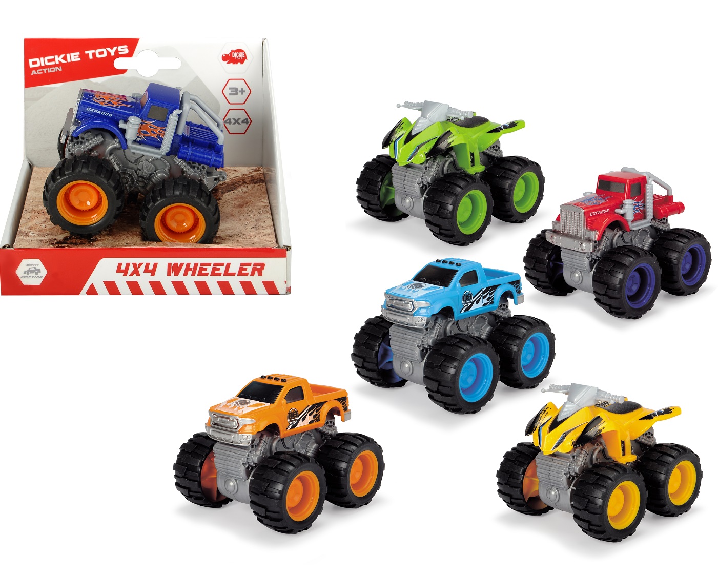 Джипы  ToyWay Бигфут 4 х 4, фрикционный, 9,5 см, 6 вариантов