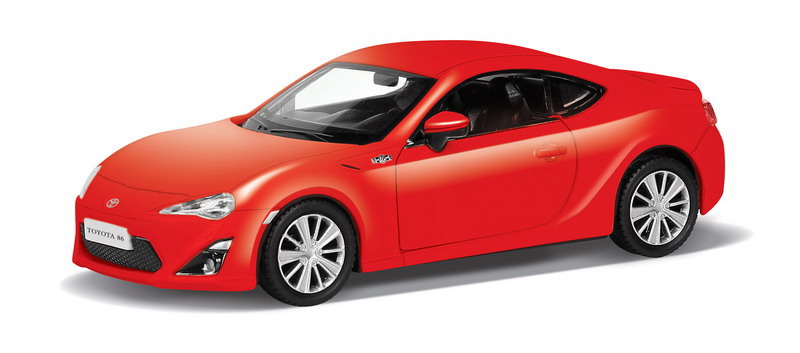 Металлическая машина - Toyota 86, 1:32, красный