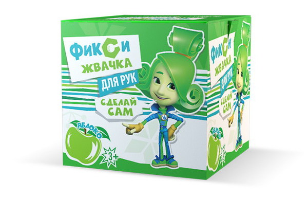 Набор для экспериментов - Фикси-опыты - Жвачка для рук - Яблоко