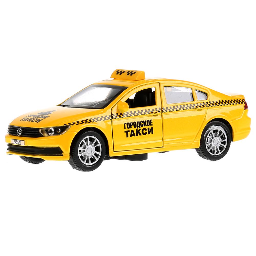 Металлическая инерционная машина Такси VW Passat, 12 см, открываются двери
