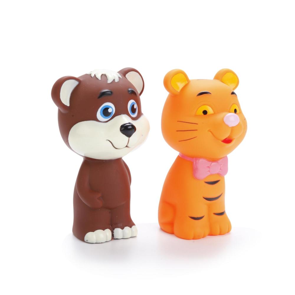 Резиновые игрушки  ToyWay Игрушки для ванной – Тигр и мишка, в сетке